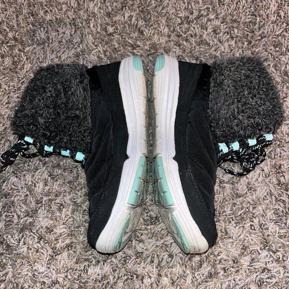 Ryka Addison Water-Repellent Lace-Up Sneaker Boots w/CSS Womens 6.5M Black Teal - Picture 5 of 9